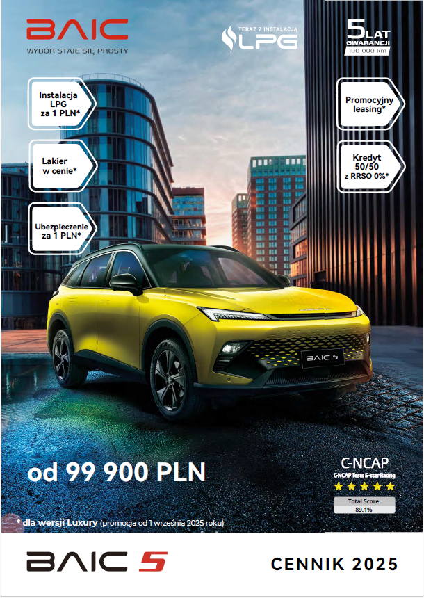 cennik BAIC 5